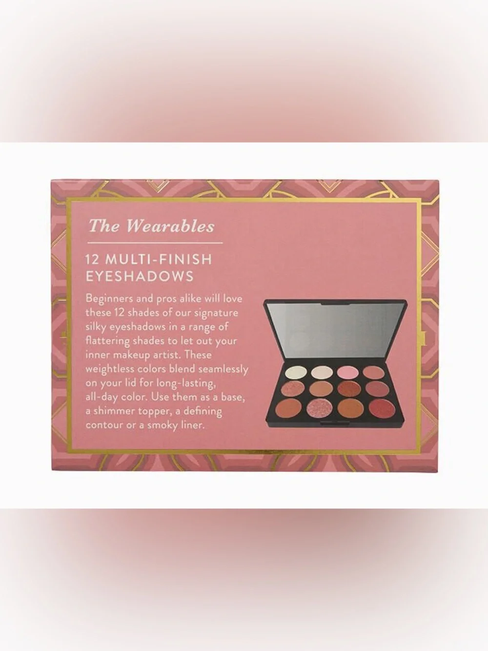 The Wearables: Pinking Of You 12 Multi-Finish Eyeshadows new with box - Picture 3 of 4